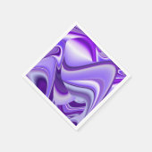 紫の花の虹の夢 スタンダードカクテルナプキン (角)