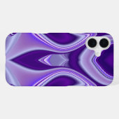 紫の花の虹の夢 iPhoneケース (裏面横)