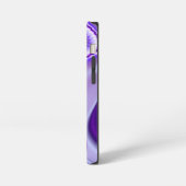 紫の花の虹の夢 iPhoneケース (左側面)