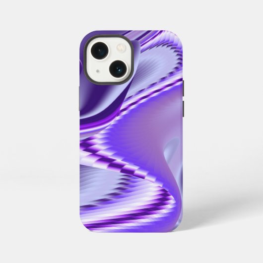 紫の花の虹の夢 iPhoneケース (裏面)