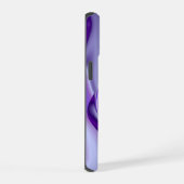紫の花の虹の夢 iPhone 15ケース (右側面)