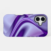 紫の花の虹の夢 iPhone 16ケース (裏面横)