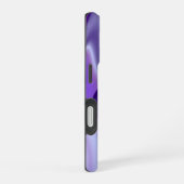 紫の花の虹の夢 iPhone 16ケース (右側面)
