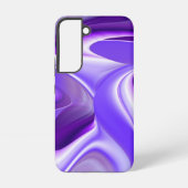 紫の花の虹の夢 SAMSUNG GALAXYケース (裏面)