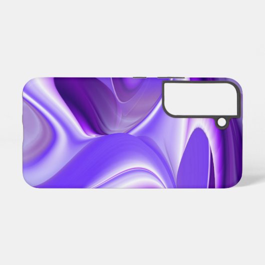 紫の花の虹の夢 SAMSUNG GALAXYケース (裏面横)