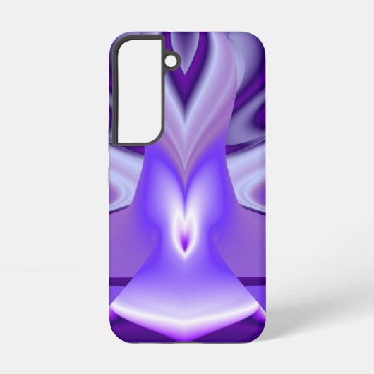 紫の花の虹の夢 SAMSUNG GALAXYケース (裏面)