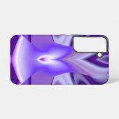 紫の花の虹の夢 SAMSUNG GALAXYケース (裏面横)