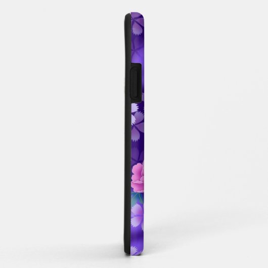 紫の花のiPhoneケース Case-Mate iPhoneケース (裏面/右)