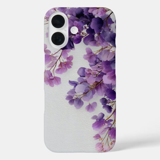 紫の花のiPhoneケース Case-Mate iPhoneケース (裏面)