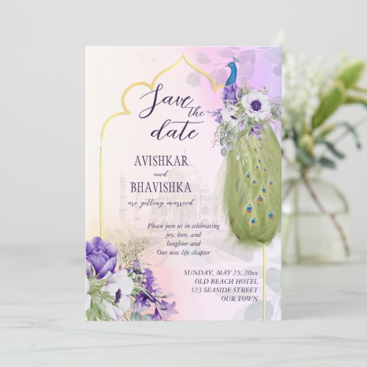 紫の花は日を除く 招待状 (スタンド正面)