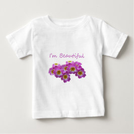 紫の花は私は美しい ベビーTシャツ