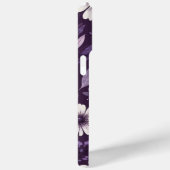 紫の花びらパターン Case-Mate iPhoneケース (裏面 / 右)