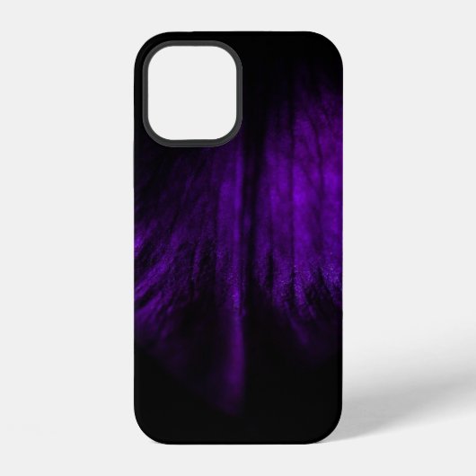 紫の花びら iPhoneケース (裏面)