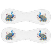 紫の花を持つ孔雀 ソフトボール (パネル)