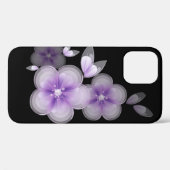 紫の花を黒に Case-Mate iPhoneケース (裏面 (横))