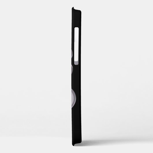 紫の花を黒に Case-Mate iPhoneケース (裏面 / 左)