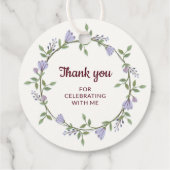 紫の花リース第一聖餐式 フェイバータグ (裏面)