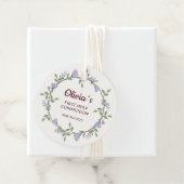 紫の花リース第一聖餐式 フェイバータグ (インサイチュ)