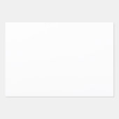 紫の花柄包装紙 フラットシート 3枚セット ラッピングペーパーシート (正面3)