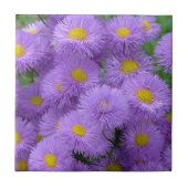 紫の花柄 タイル (正面)