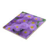 紫の花柄 タイル (側面)