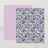 紫の花模様です。 (正面/裏面)