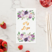 紫の花模様のビジネスロゴ (インサイチュ)