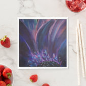 紫の花離れの紙のナプキン スタンダードランチョンナプキン (インサイチュ)