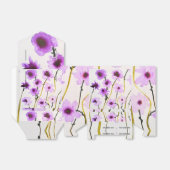 紫の花（お気に入り） フェイバーボックス (折り畳みなし)