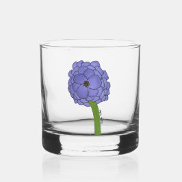 紫の花 ウイスキーグラス