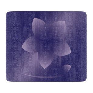 紫の花 カッティングボード