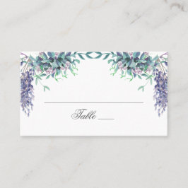 紫の花。ガーデン結婚フローララベンダー プレイスカード