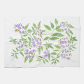 紫の花 キッチンタオル (横)