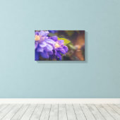 紫の花 キャンバスプリント (インサイチュ (ウッドフロア))