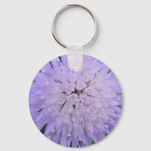 紫の花 キーホルダー (正面)
