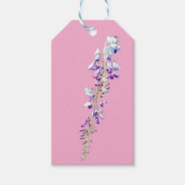 紫の花 ギフトタグ
