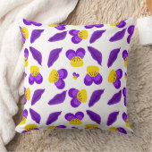 紫の花 クッション (ブランケット)