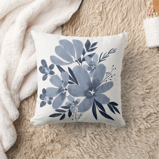 紫の花 クッション (ブランケット)