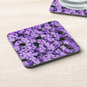 紫の花 コースター (左側)
