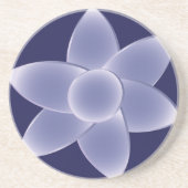 紫の花 コースター (正面)