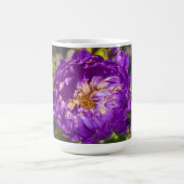 紫の花 コーヒーマグカップ (中央)