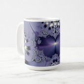 紫の花 コーヒーマグカップ (正面左)