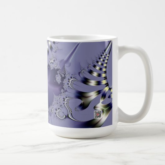 紫の花 コーヒーマグカップ (右)