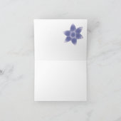 紫の花 シーズンカード (内部)