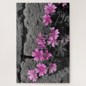 紫の花 ジグソーパズル (縦)