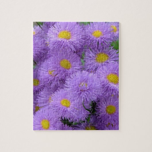 紫の花 ジグソーパズル (縦)
