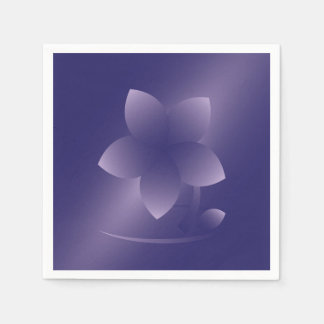 紫の花 スタンダードカクテルナプキン