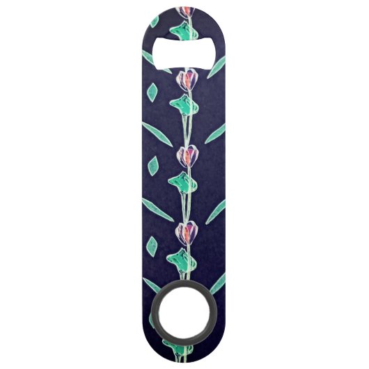 紫の花 スピード栓抜き (裏面)