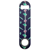 紫の花 スピード栓抜き (正面)