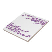 紫の花 タイル (側面)